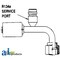 A & I Products Steel 90 Degree Female O-Ring w/ R134A Service Port Fitting 4 x1 x1 A-461-3271 - alternate 2